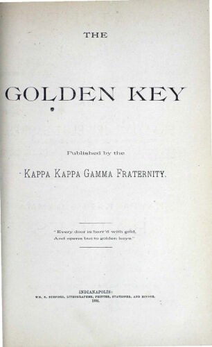 The Golden Key, Vol. 3, No. 2 Title Page (image)
